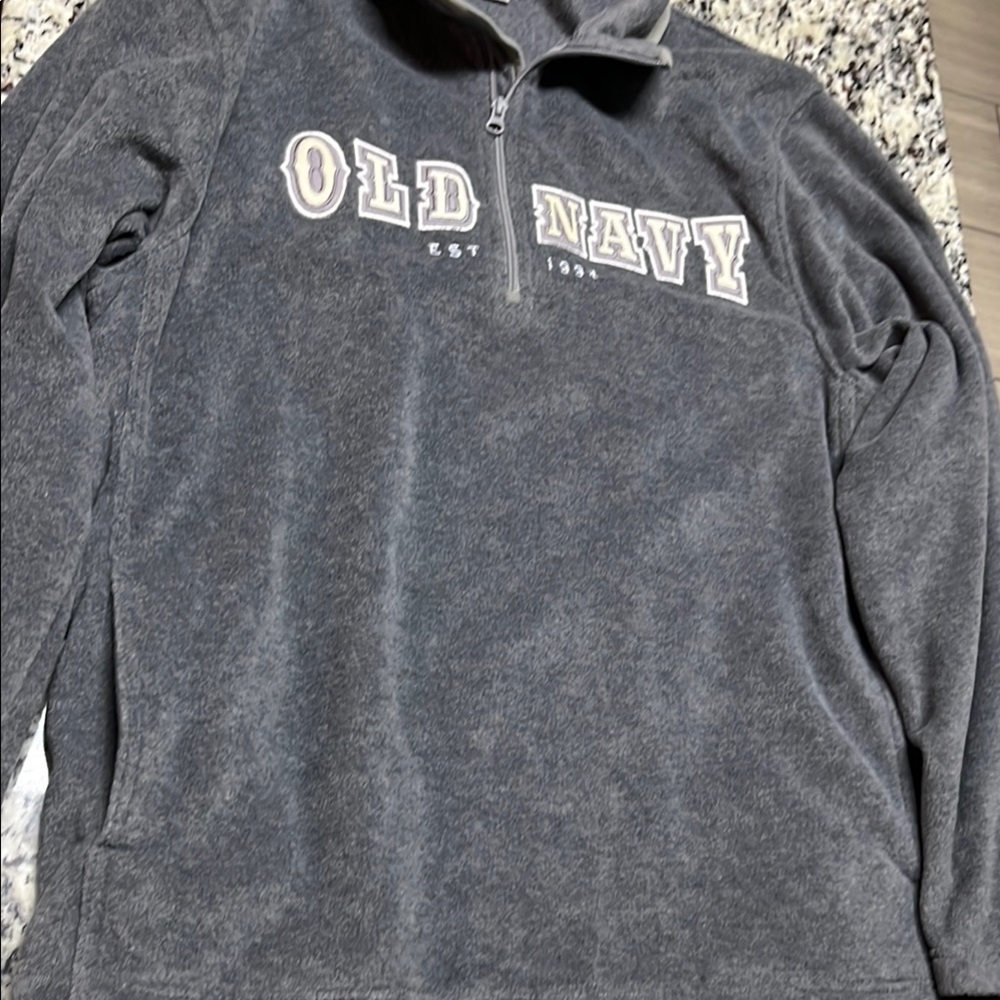 Old Navy Gray Zip Up Sweater XL